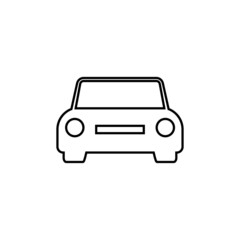 Obraz premium Car Icon Vector Isolated on White Artboard