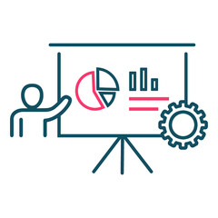 Presentation, seminar, work icon