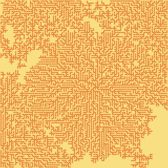Obraz premium Albert-Laszlo Barabasi algorithm network visualization implementation illustration