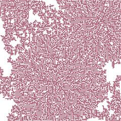 Fototapeta premium Albert-Laszlo Barabasi algorithm network visualization implementation illustration