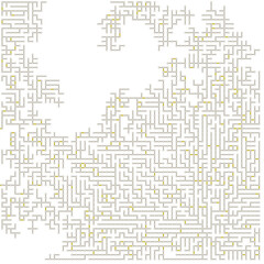 Obraz premium Albert-Laszlo Barabasi algorithm network visualization implementation illustration