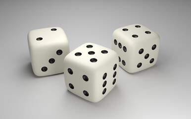 dice game random risk addiction luck 3D