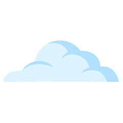 Cartoon blue cloud illustration vector isolated object