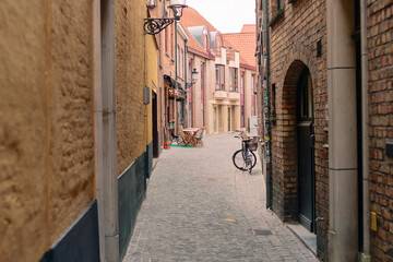 Obraz premium Photos of a trip through different European cities.. In the photos you can see famous streets and places in Venice, Madrid, Amsterdam, Florence, Prague, Munich, Berlin, Brussels, Ghent, Antwerp, Bruge
