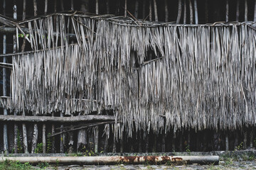 Pottery facade of ceramic construction