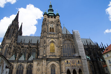 Fototapeta na wymiar St Vitus Cathedral, in Prague.