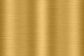 Shiny gold polished metal background texture of brushed stainless steel plate with the reflection...
