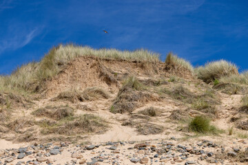 Sand, Dune and blue sky in Scotland