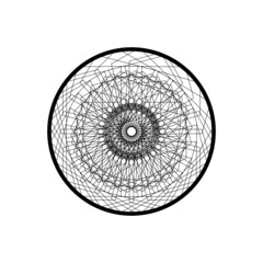 mandala pattern the eye collection 01 vector illustration