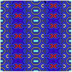 Seamless vector background with repeat pattern. multicolored  mosaic. Perfect for fashion, textile design, cute themed fabric, on wall paper, wrapping paper, fabrics and home decor.