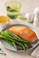 baked salmon and asparagus