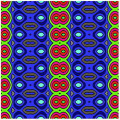 Seamless vector background with repeat pattern. multicolored  mosaic. Perfect for fashion, textile design, cute themed fabric, on wall paper, wrapping paper, fabrics and home decor.