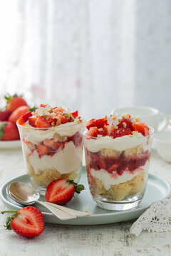 delicious strawberry vanilla cream dessert