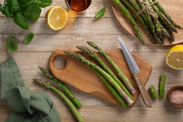 fresh organic asparagus