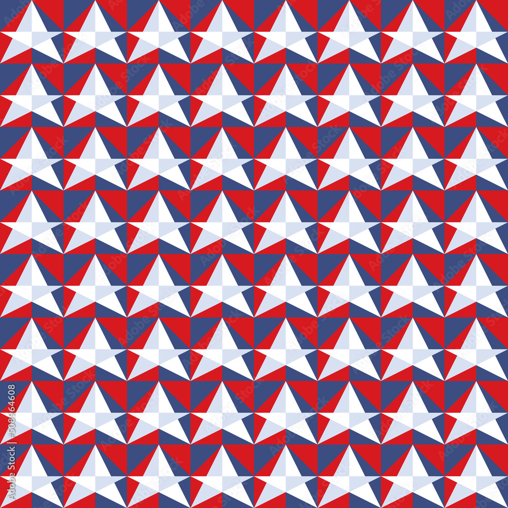 Aufkleber seamless pattern with abstract geometric pattern. modern national or patriotic holiday template back