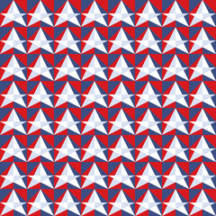 Seamless pattern with abstract geometric pattern. Modern  national or patriotic holiday template background. Simple vector editable pattern EPS 10