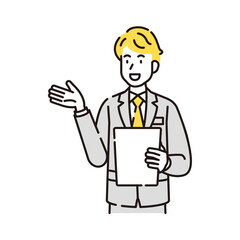 人物イラスト　線画