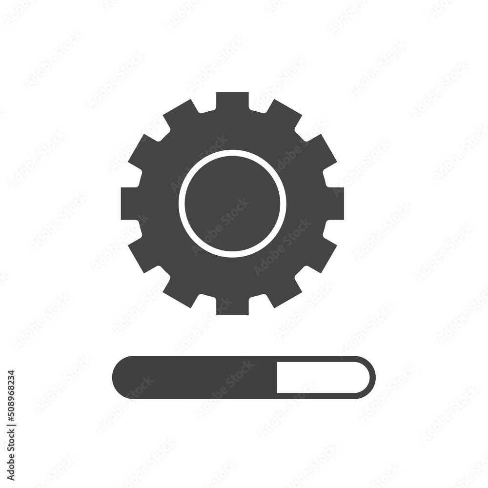 Poster vector icon update on white isolated background. layers grouped for easy editing illustration. for y