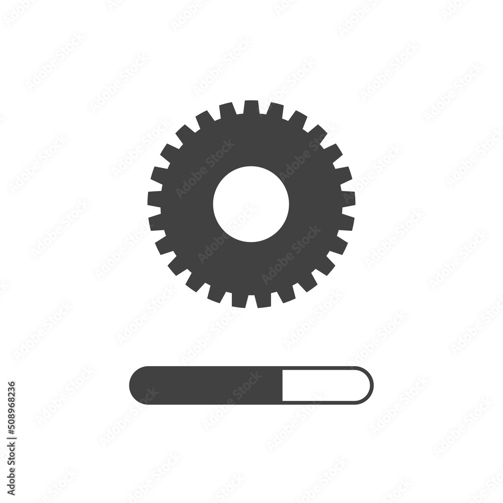 Poster vector icon update on white isolated background. layers grouped for easy editing illustration. for y