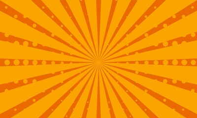Fototapeta premium Pop art comic background. Cartoon Vector Illustration in yellow color