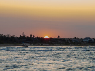 Sunset over Tofo
