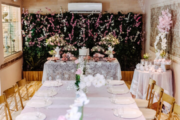 wedding reception table