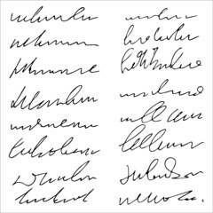 Naklejka premium hand written on the paper