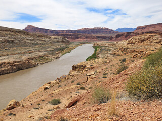 Colorado River landscape in Southern Utah