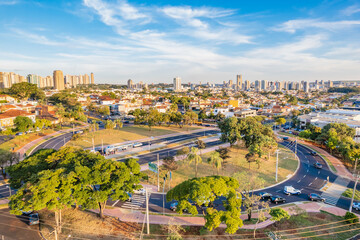 Ribeirão Preto, São Paulo/Brazil - Circa May, 2022: Av Independência and Av João Fiusa...