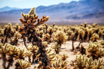 Chollo Cactus Garden in Joshua Tree