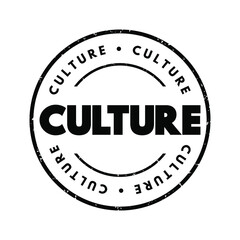 Culture text stamp, education concept background