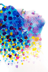 Paintography. A dotted pattern combined with a portrait