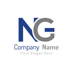 Initial Letter NG Logo Design Vector Template. Creative Abstract NG Letter Logo Design Illustration.