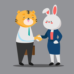 Businessman character design, Online Business