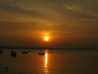 Naklejka premium Mind Blowing sunsets in Andaman and Nicobar Islands