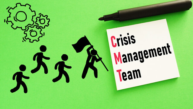 Crisis Management Team CMT is shown using the text