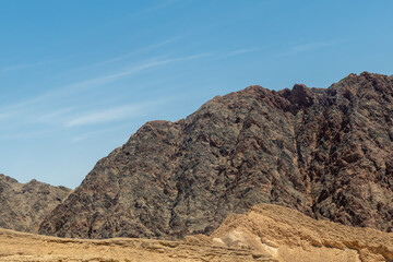 The beautiful landscape of the Negev Desert in southern Israel 
