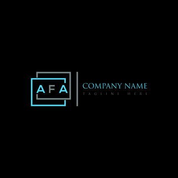 AFA letter logo creative design. AFA unique design.
