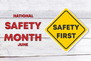 National safety month concept
