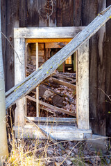 Old wood frame window