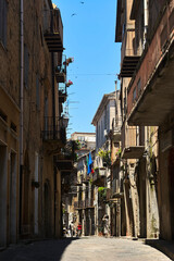 Fototapeta na wymiar Narrow street of a Sicilian village1