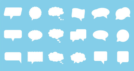 Speech Bubble set. Vector illustration. Flat design.