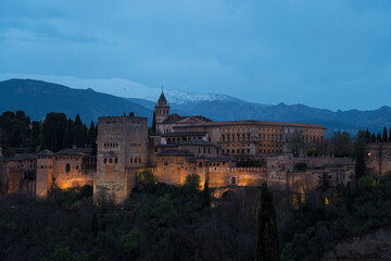 Fototapeta na wymiar Alhambra in Granada, Spain