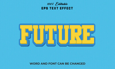 Future Editable 3d text Effect Style Premium,