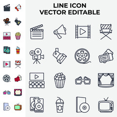 entertainment set icon symbol template for graphic and web design collection logo vector illustration
