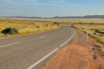 Country road across Southern Australia