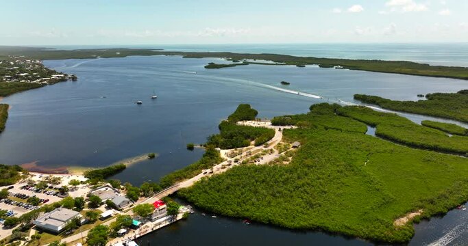5k drone video John Pennekamp State Park in the Florida Keys