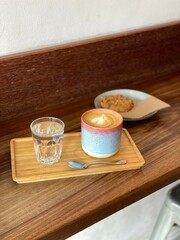 Cappuccino and cookie