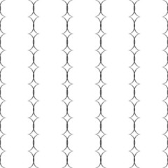 Fototapeta premium Black vertical wavy line on white background