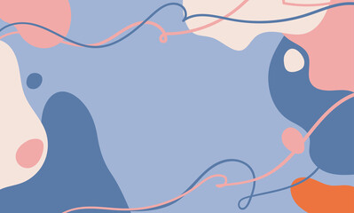 Modern blue abstract universal background templates	
